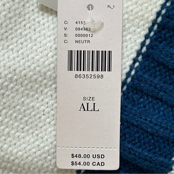 Anthropologie striped knit scarf in multicolor - Picture 6 of 6